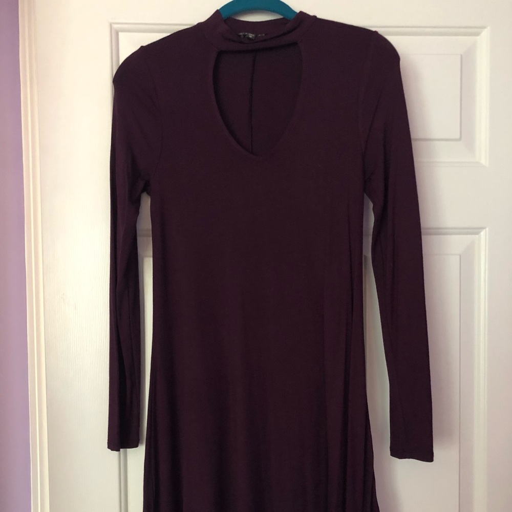 Wine colored dress